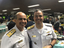 C Altes Viamonte e Calheiros no coquetel dos promovidos - 05/08/2017 na Escola Naval, RJ